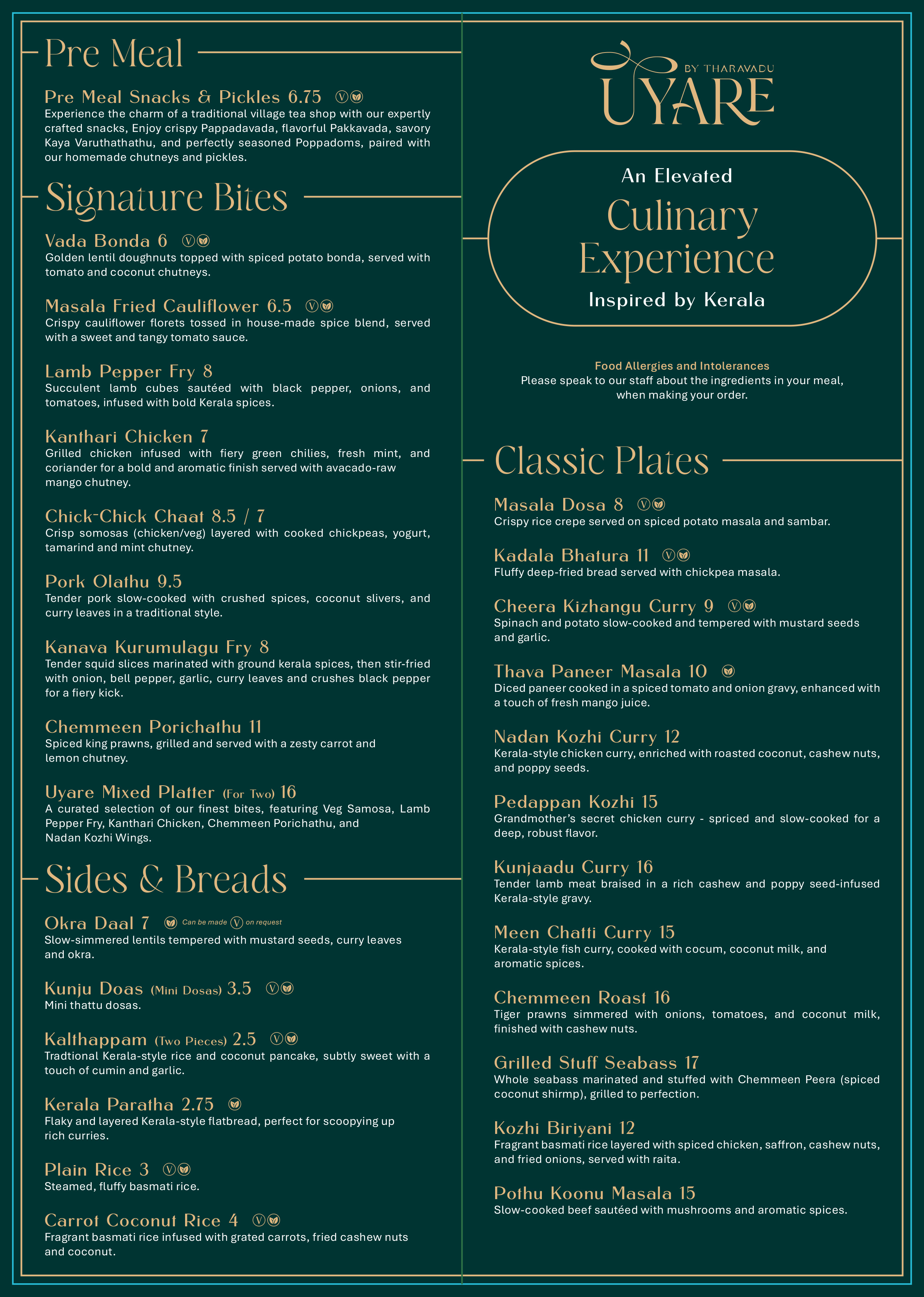 FOOD MENU